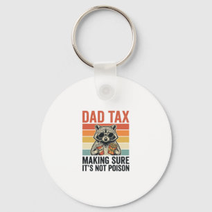 Vater Steuer Waschbär Vintage Lustiges Vater T-Shi Schlüsselanhänger