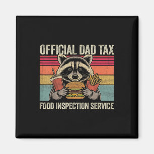 Vater Steuerbeamter Vater Lustig Vintage Waschbär Magnet