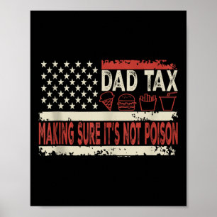 Vater Steuern, um sicherzustellen, dass seine nich Poster