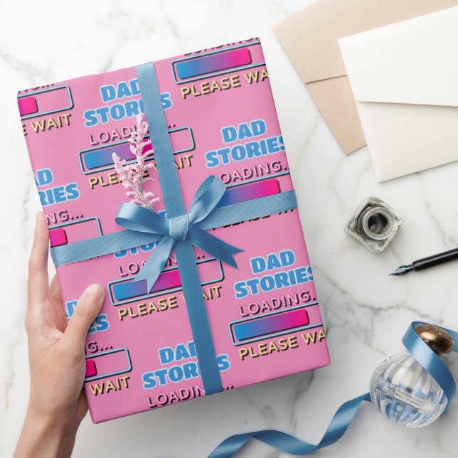 Vater-Storys Laden Bitte warten Geschenkpapier (Schenken)