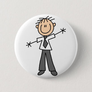 Vater-Strichmännchen-Knopf Button