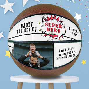Vater Superheld Comic Sprechblase Foto Basketball