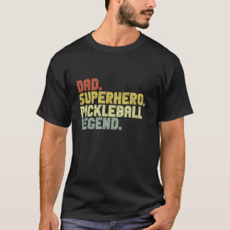 Vater Superheran Pickeball Legend Retro Pickleball T-Shirt