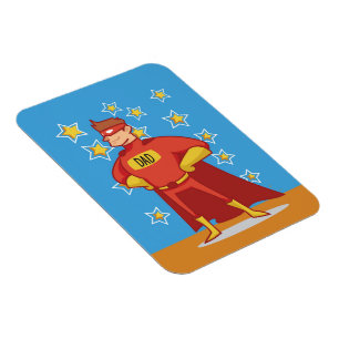 Vater Superhero am Vatertag Magnet