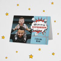 Vater Superhero Comic Speech Bubble Foto