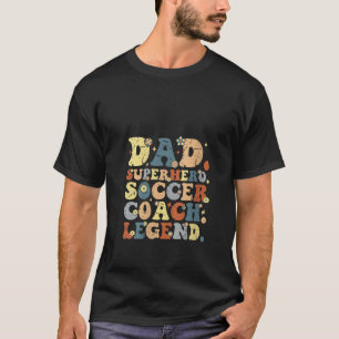 Vater Superhero Fußball Bussen Legende Groovy Me T-Shirt
