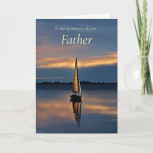 Vater Sympathie Beileid Verlust des Vaters Segelbo Karte