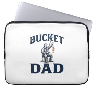 Vater-Tag-Angeln Vintage-Stich-Design_1 Laptopschutzhülle