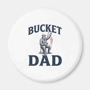 Vater-Tag-Angeln Vintage-Stich-Design_1 Magnet