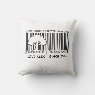 Vater-Tag-Barcode-Wurfkissen Kissen
