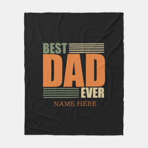 Väter Tag Bester Papa personalisierte Geschenkidee Fleecedecke