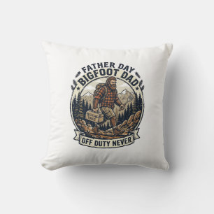 Vater Tag Bigfoot Papa Shirt Papa Modus In Der Wil Kissen