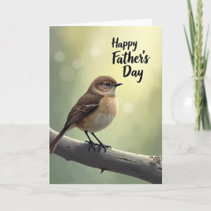Vater-Tag Bird Branch Karte