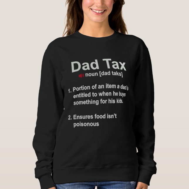 Väter Tag Definition Papa Vater Daddy Sweatshirt (Vorderseite)