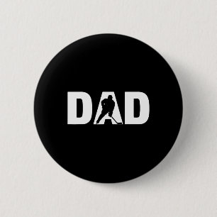 Vater-Tag Eishockeyspieler Männer Eishockey-Vater Button