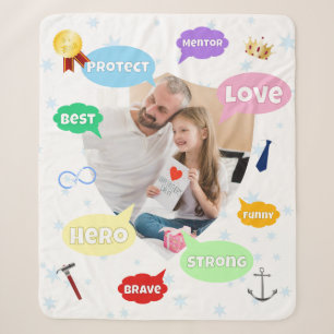 Väter Tag Foto Wortwolken Bester Vater Sherpadecke