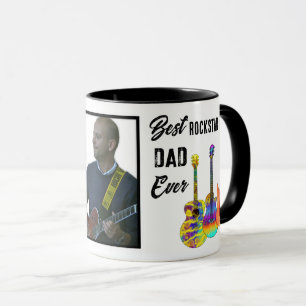Vater-Tag Gitarre Papa Foto Tasse
