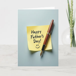 Vater-Tag-Illustration-Notizkarte Karte