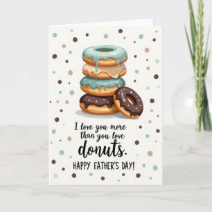 Vater-Tag-Karte mit glasierten Donuts Karte