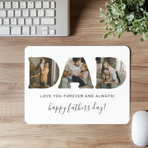 Vater-Tag-Mauspad mit Fotocollage für den Papa Mousepad