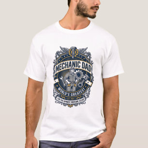 Vater Tag Mechaniker Papa Shirt Lustig Arbeitender