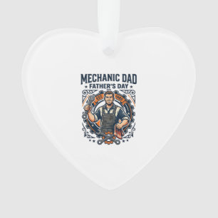 Vater Tag Mechaniker Papa Shirt Lustig Arbeitender Ornament