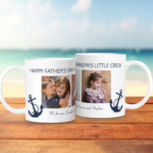 Vater-Tag Opa 3 Foto-Collage  Kaffeetasse
