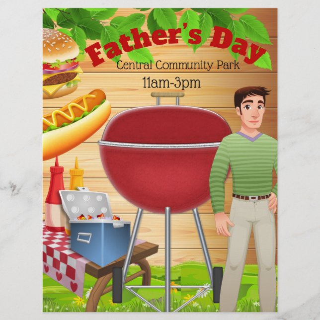 Vater-Tag-Picknick-Feier Werbeflyer Flyer (Vorne)
