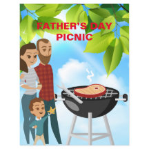 Vater-Tag-Picknick-Veranstaltungsvorlage
