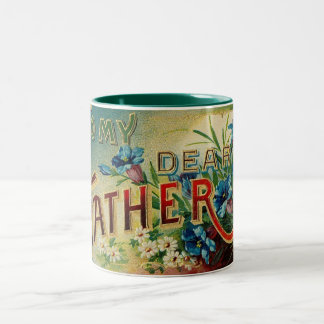Vater-Tag Vintage Mein lieber Vater Zweifarbige Tasse