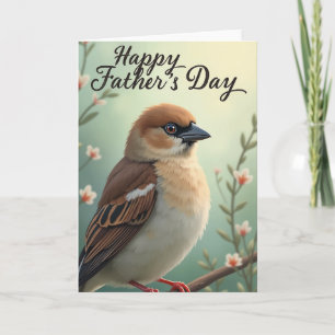 Vater-Tag Zweig Vogel Bild Karte