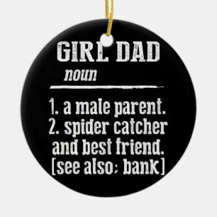 Väter-Tages-Shirt für Männer Lustige Definition vo Keramik Ornament