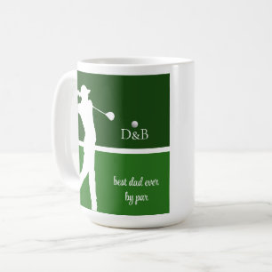 Väter-Tagesgeschenk Golf, bester Papa je auf Par Kaffeetasse