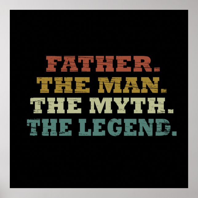 Väter-Tagesgeschenk Ideen Poster (Vorne)