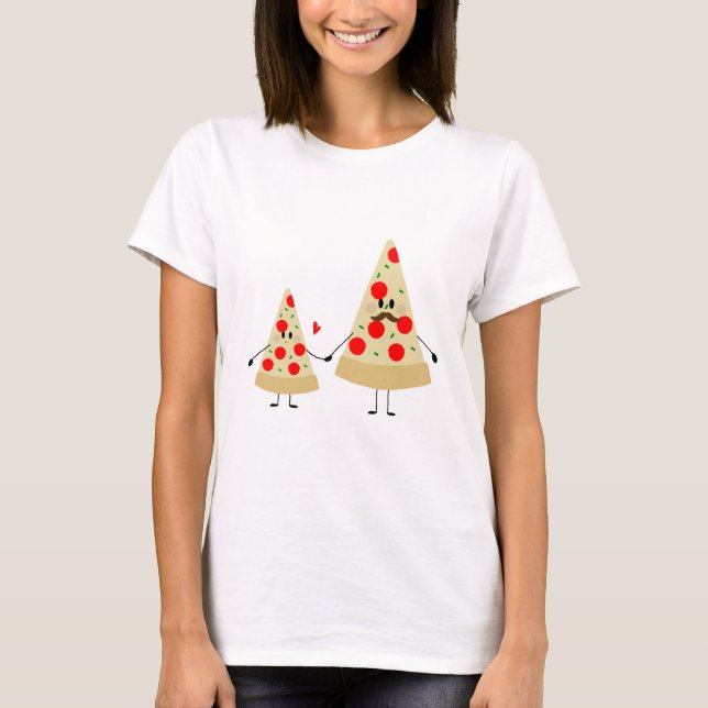 Väter-Tagespizza T-Shirt (Vorderseite)