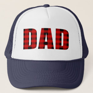 Vater Tartan Muster-Weihnachtsgeschenk Trucker-Mü Truckerkappe