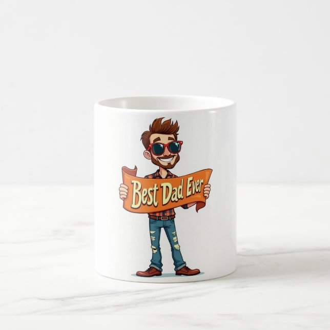 Vater Tasse ☕ Funny Retro Vatertag Geschenk (Mittel)