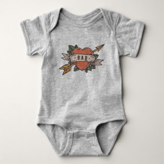 Vater Tattoo Baby Strampler