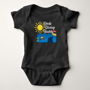 Vater tauchen Buddy Design - Baby Jersey Bodysuit Strampler