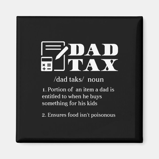 Vater Tax Definition Apparel Magnet (Vorne)