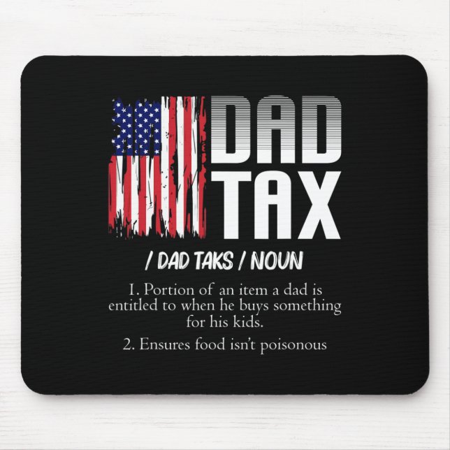 Vater Tax Definition Funny Vathday Mousepad (Vorne)