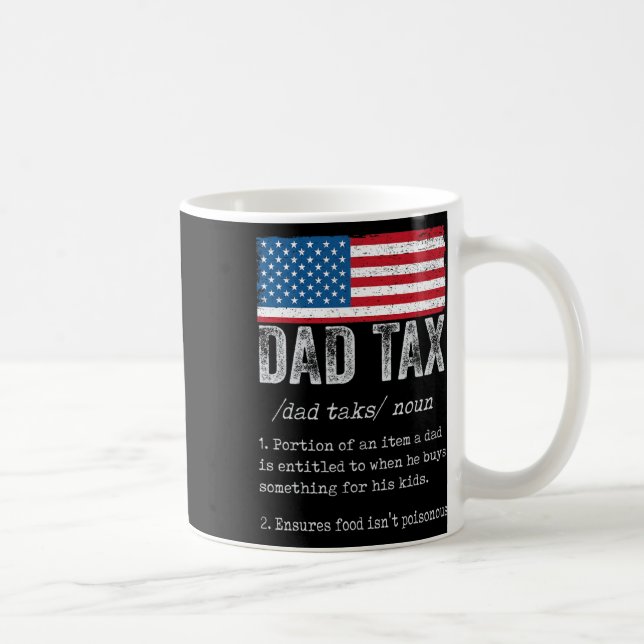 Vater Tax Definition Herren Funny Vatertag 5 Kaffeetasse (Rechts)