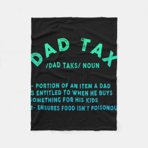Vater Tax Definition Herren Funny Vatertag 9 Fleecedecke