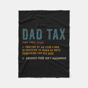 Vater Tax Definition Herren Funny Vatertag Fleecedecke