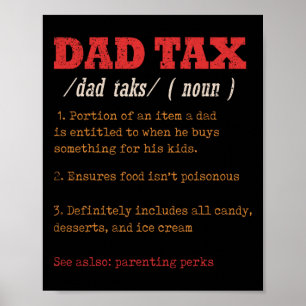Vater Tax Definition Männer Sonntag des Vaters 11 Poster