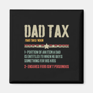 Vater Tax Definition Sarcastic Funny Vatertag Magnet