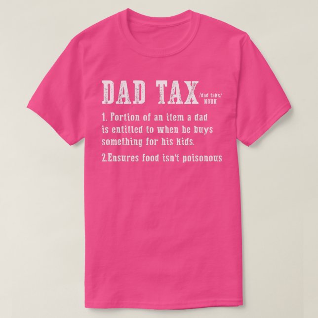 Vater Tax Definition Teil eines Elements Ein Vater T-Shirt (Design vorne)