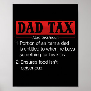 Vater Tax Funny Vater Tax Definition Vatertag 1 Poster