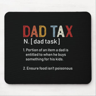 Vater Tax Sarcastic Vathers Day Phantastische Vate Mousepad