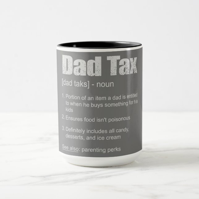 Vater Tax Tasse - Geburtstagsgeschenk Tasse (Zentrum)
